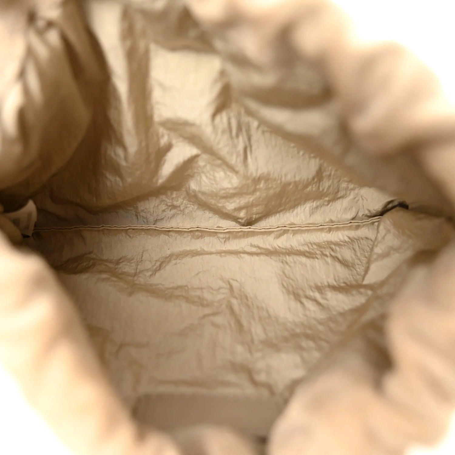 Suede Intrecciato Small Dustbag Ecru Gold