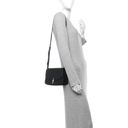 Stamped Saddle Calfskin the Sofia 8.75 Crossbody Black