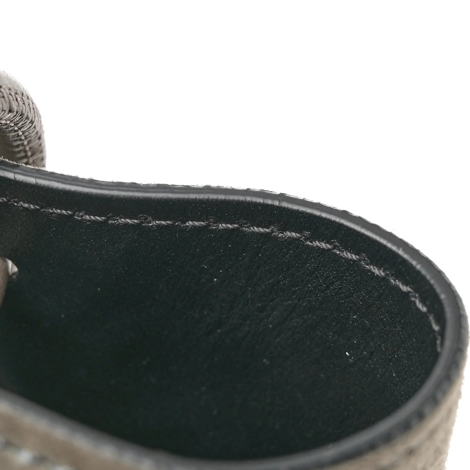 Suede Medium Double Tassel Bucket Bag Graphite