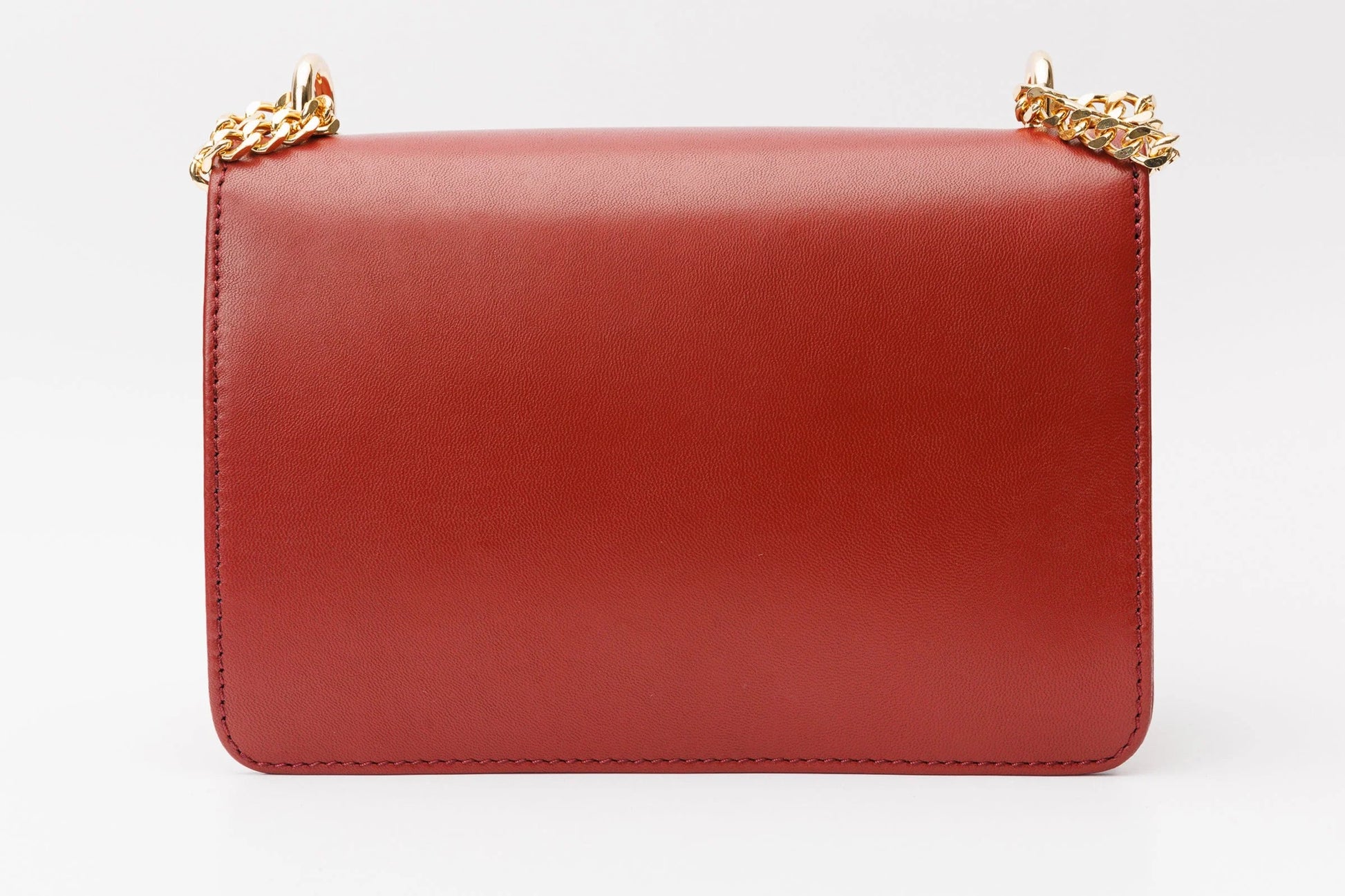 The Maneadero Dark Red Leather Handbag