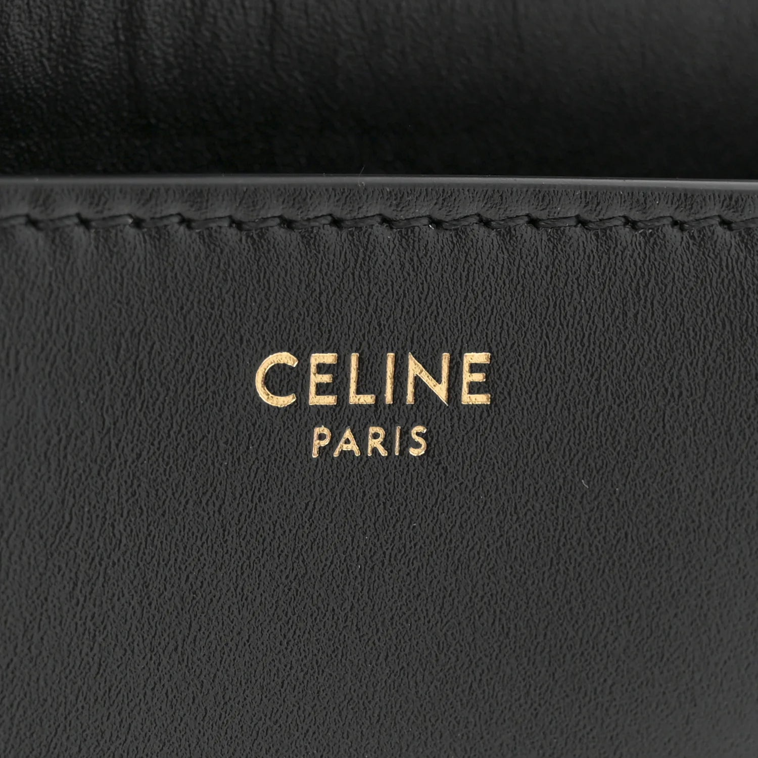 Satinated Calfskin Small 16 Top Handle Bag Black