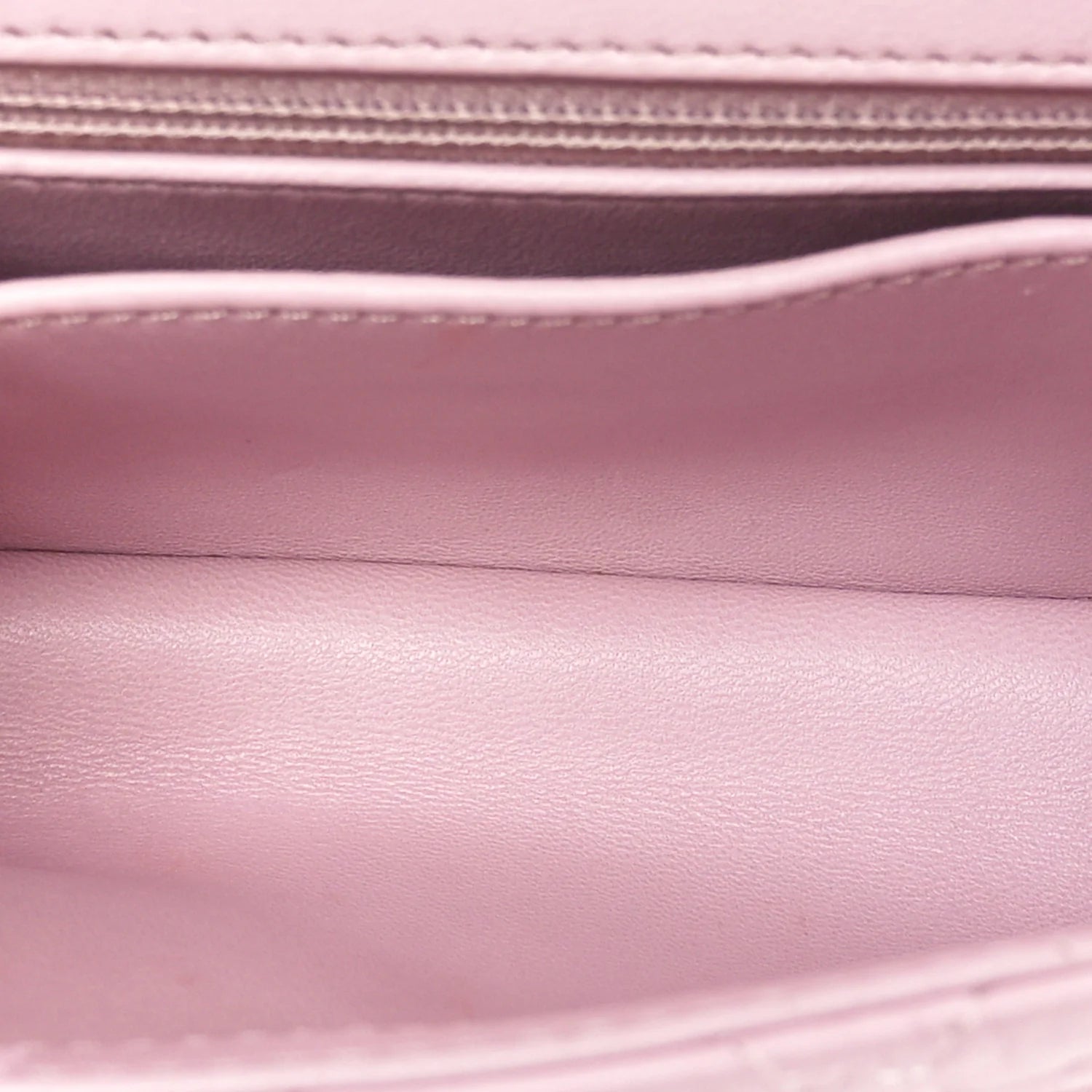 Crumpled Lambskin Quilted Mini CC Links Top Handle Flap Light Pink