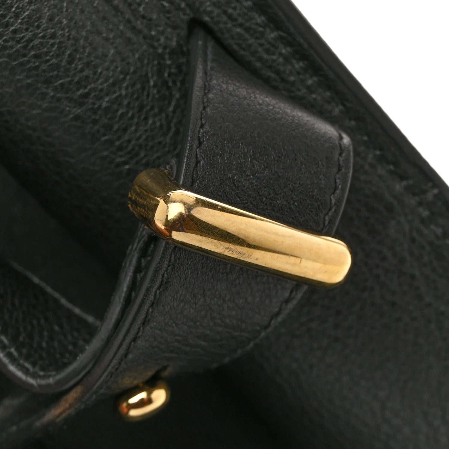 Soft Grain Calfskin Large Tote Bag Black