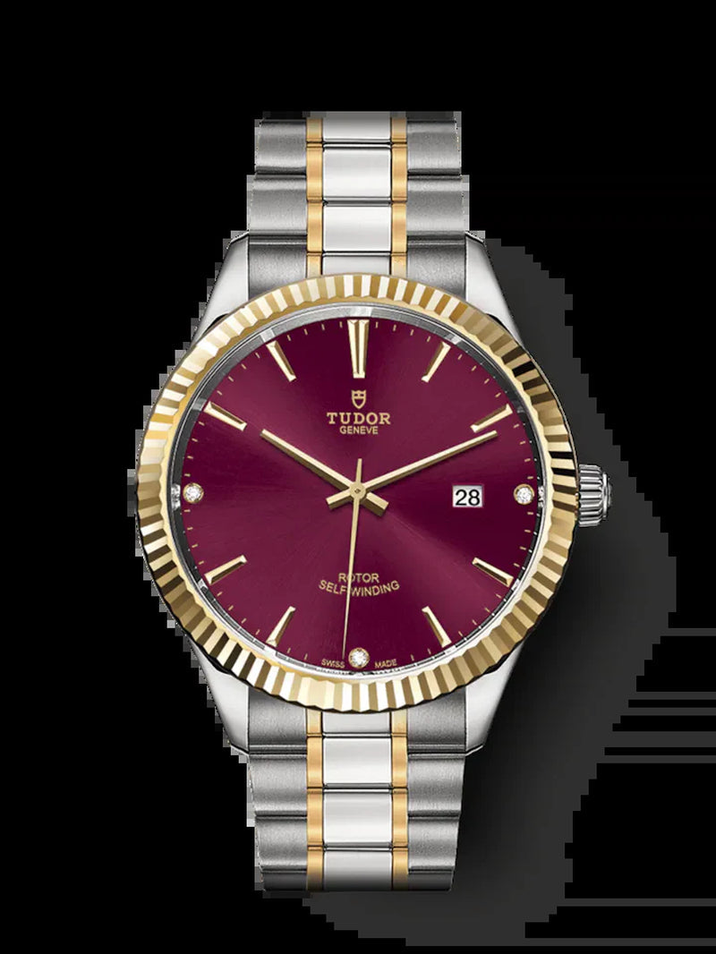 Style, Stainless Steel and Yellow Gold with Diamond-Set, 41Mm, Ref# M12713-0015