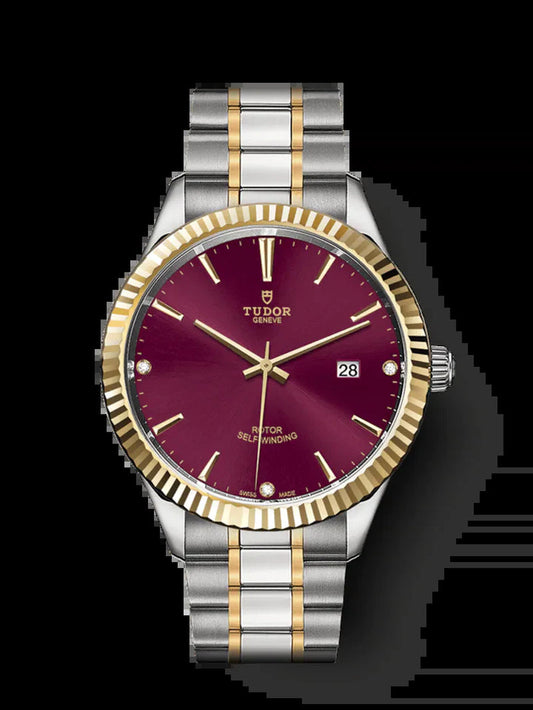Style, Stainless Steel and Yellow Gold with Diamond-Set, 41Mm, Ref# M12713-0015