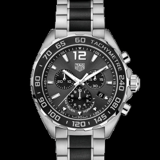 Unworn  Formula 1 Chronograph, Stainless Steel, Ceramic, 43Mm, Ref# CAZ1011.BA0843, Box & Papers