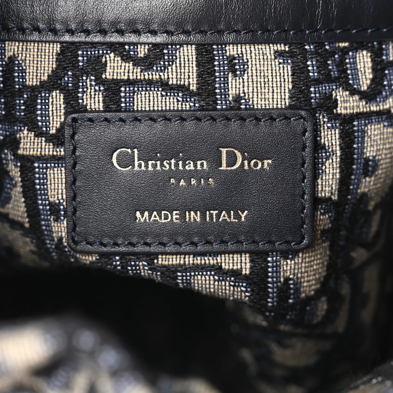 Wicker Oblique Drawstring Bucket Bag Blue