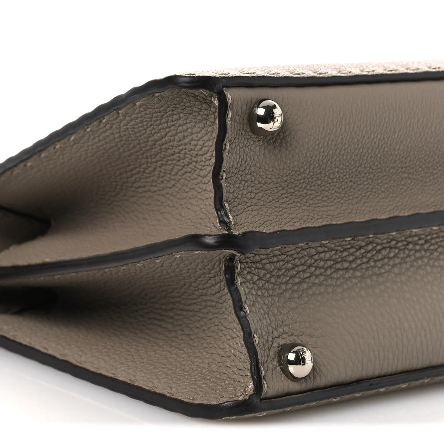 Cuoio Romano Selleria Chamois Small Peekaboo I SEE U Satchel Corda Camelia Cipria