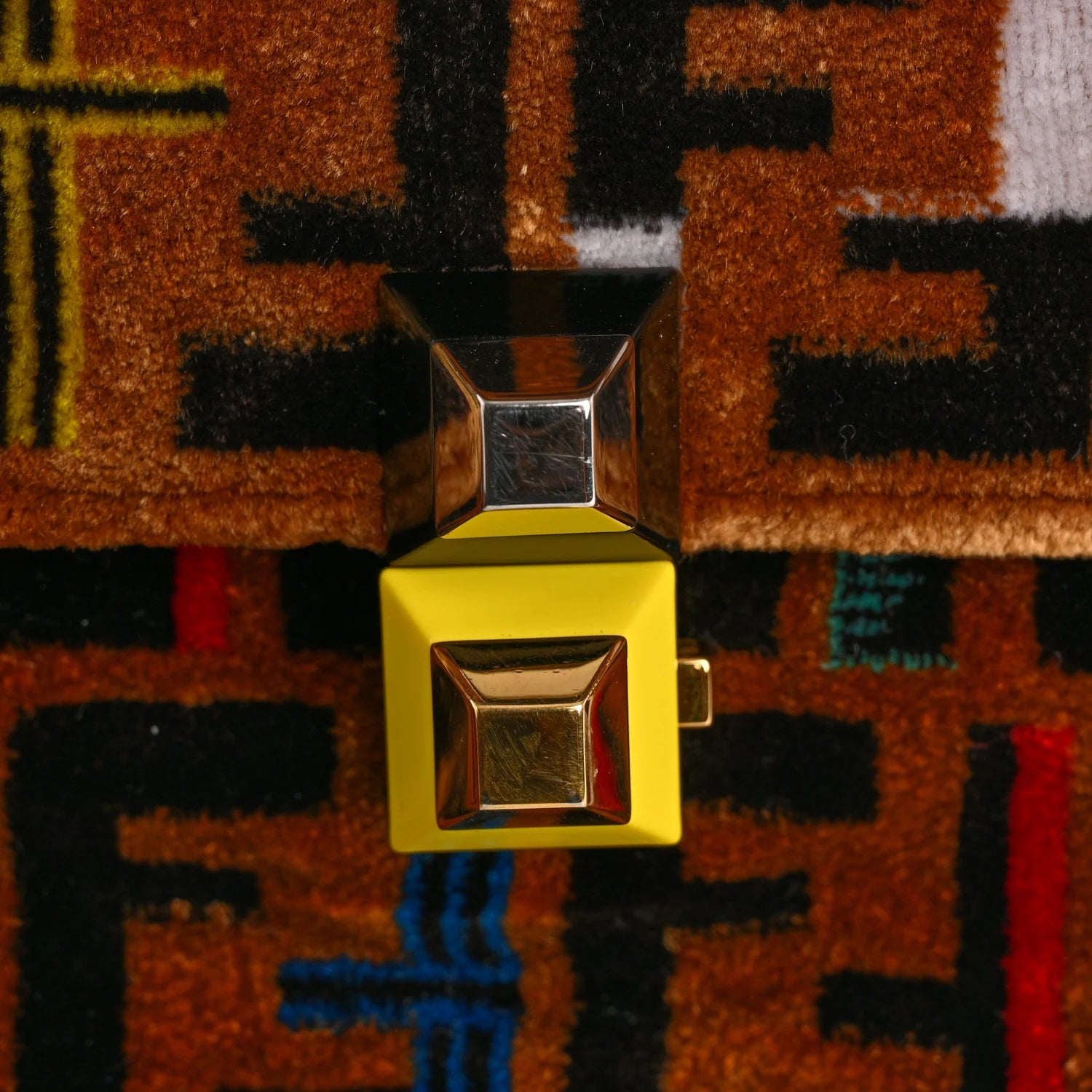 Velvet Vitello Dolce Fun Fair Kan I Shoulder Bag Tobacco Multicolor Black