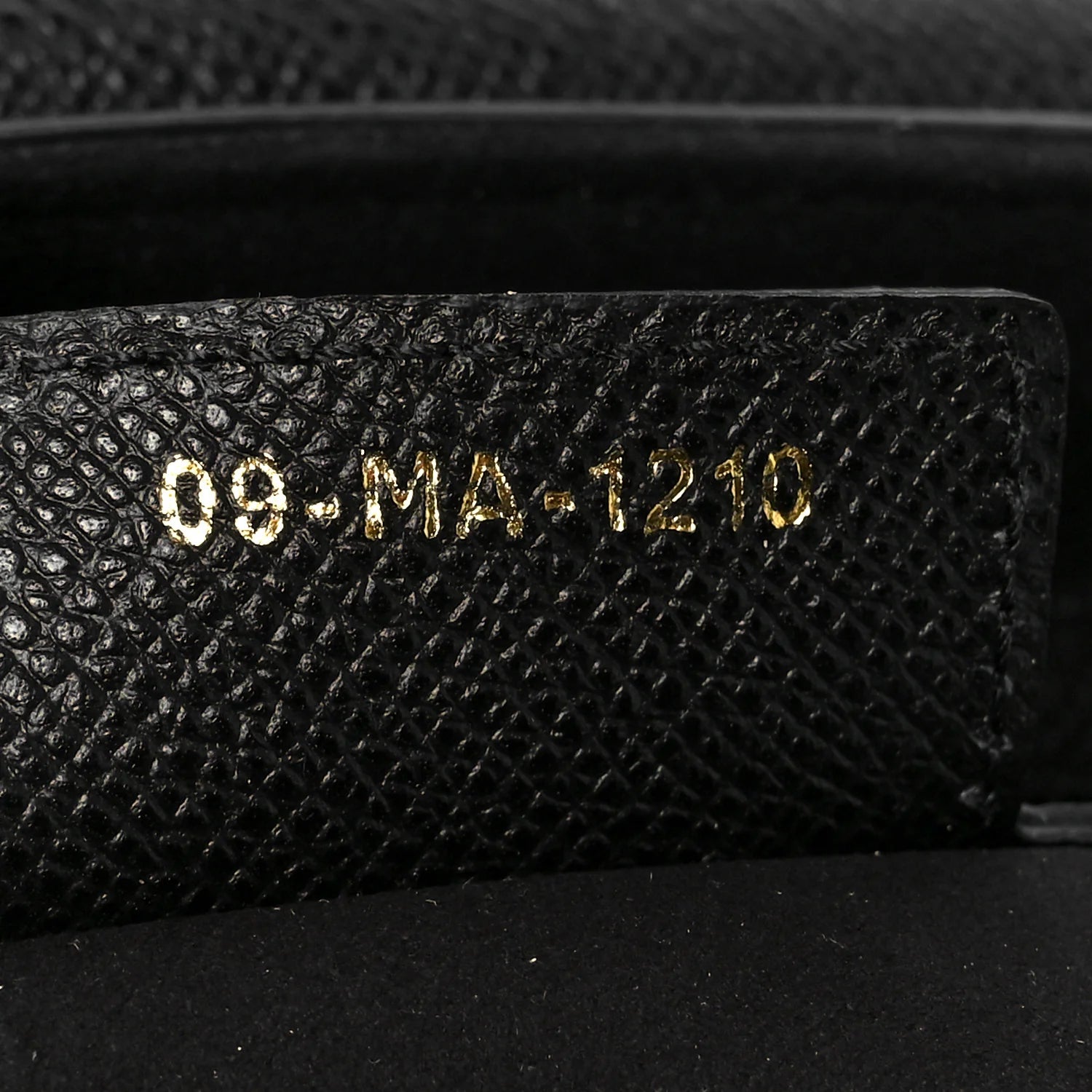 Grained Calfskin Saddle Bag Black