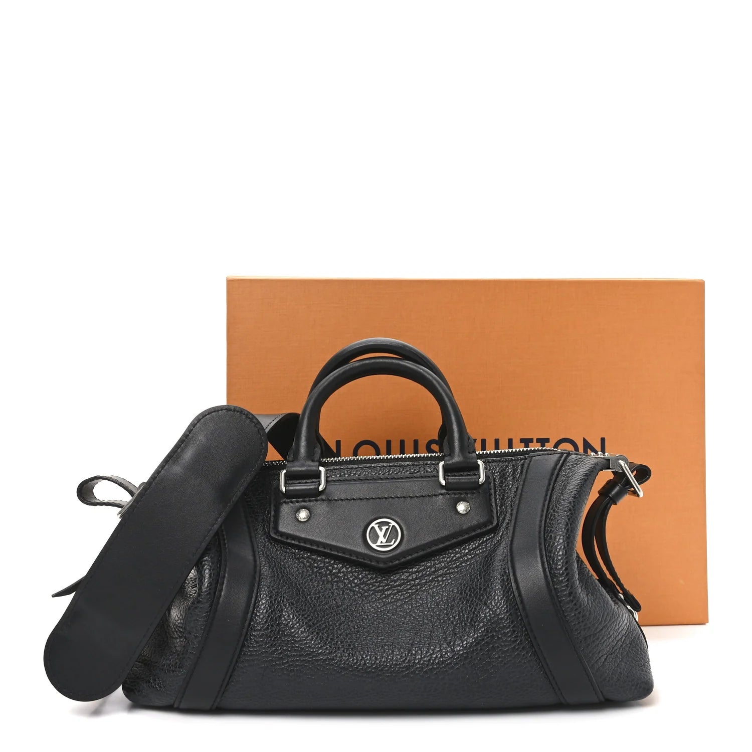 Pixel Lambskin LV Biker PM Black