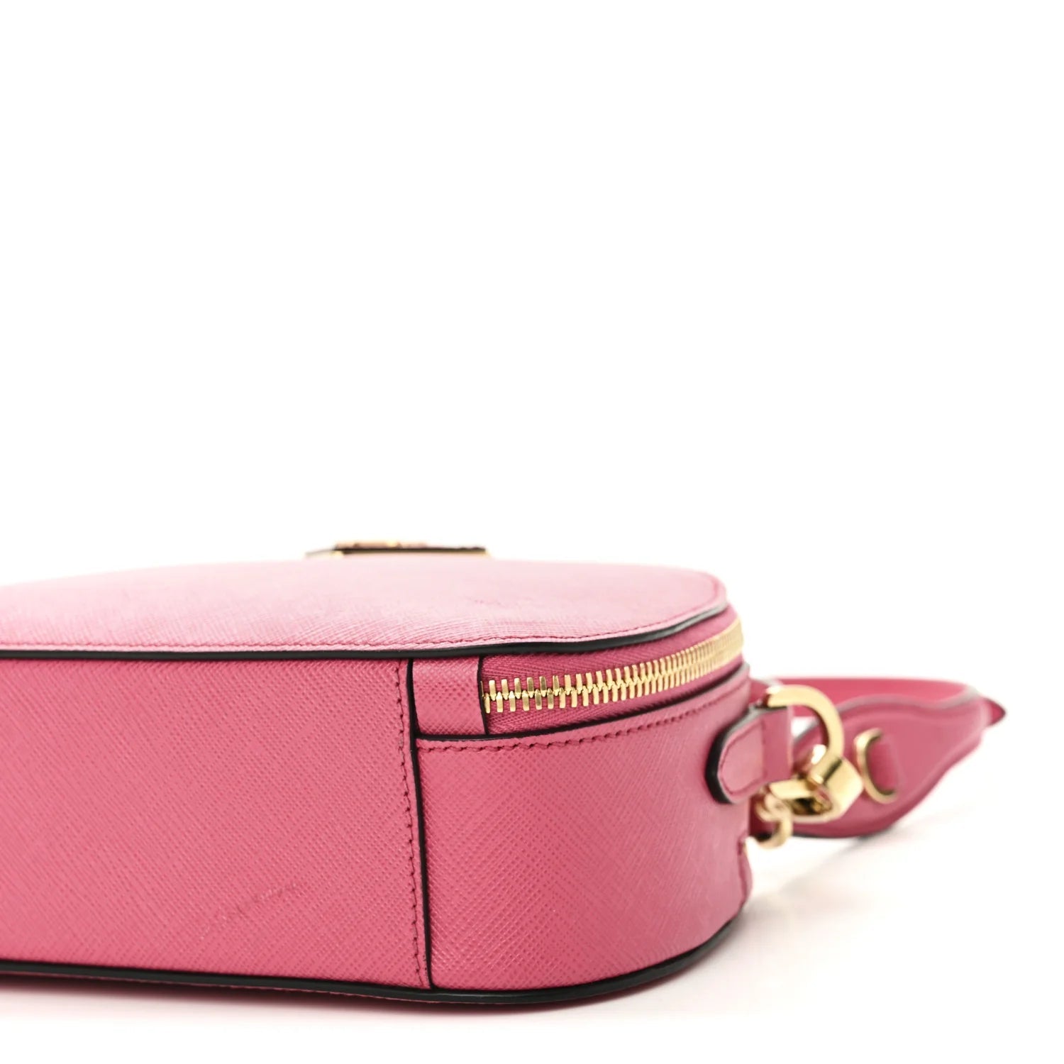 Saffiano Lux Odette Crossbody Magenta