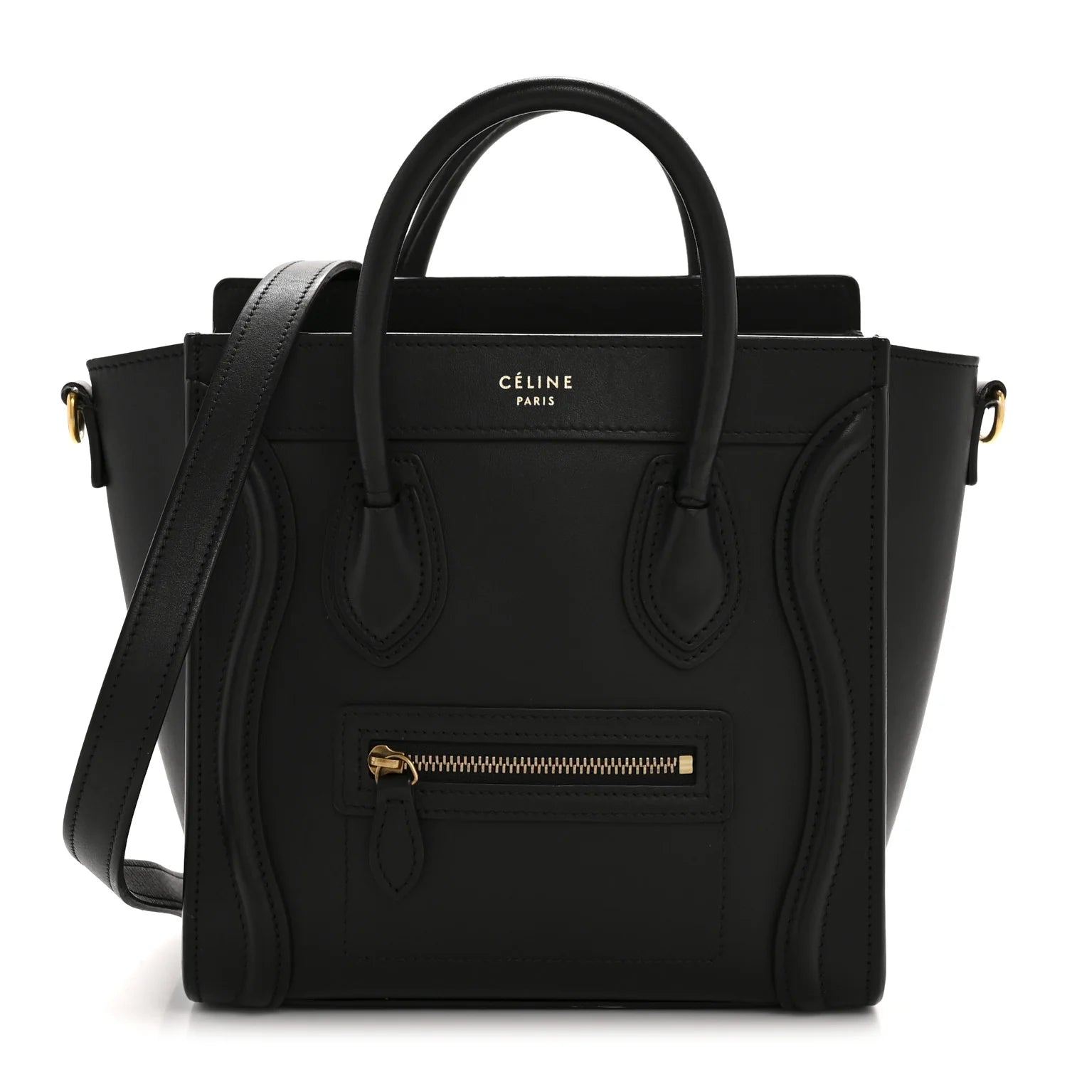 Smooth Calfskin Nano Luggage Black