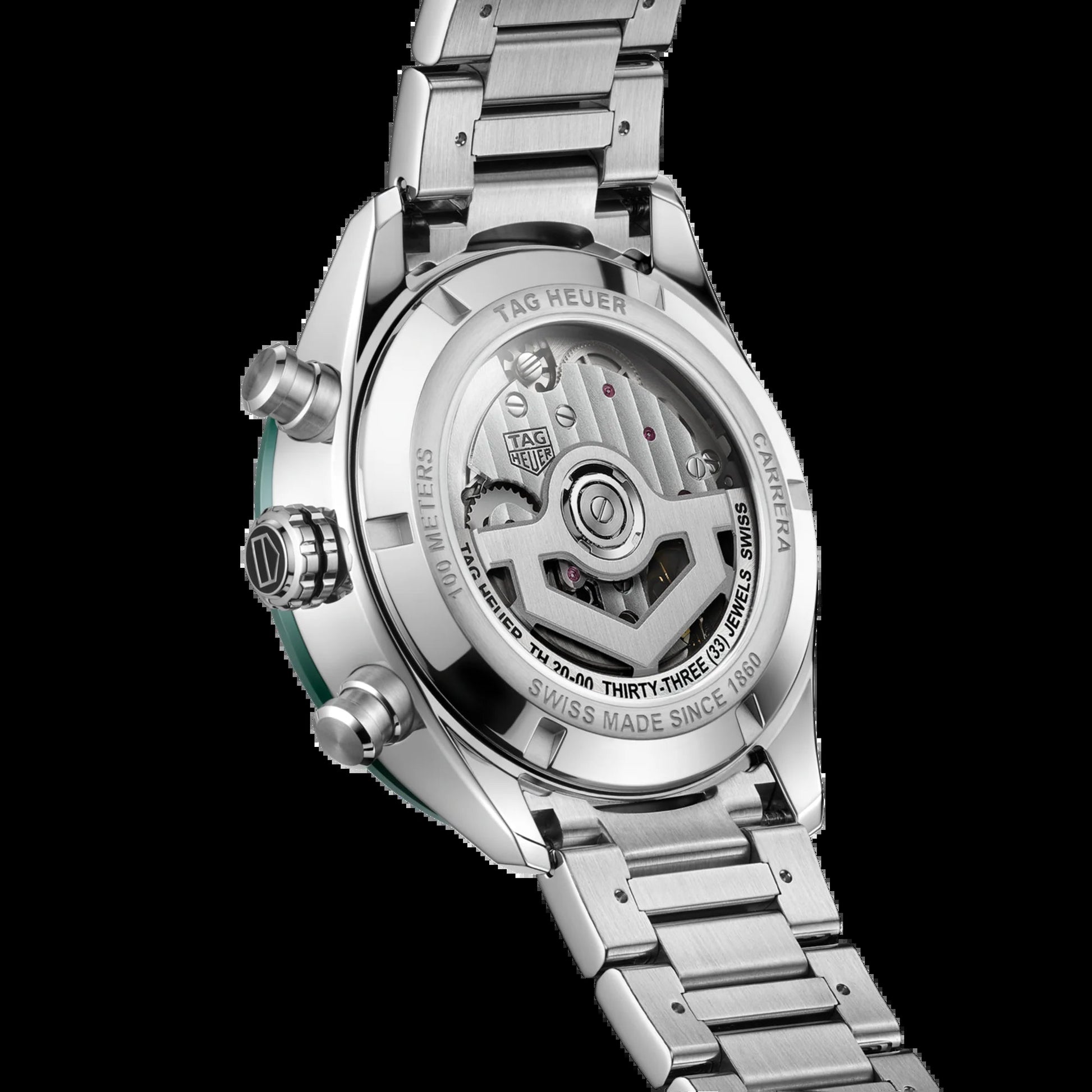 Unworn  Carrera Chronograph, Stainless Steel, 44Mm, Ref# CBN2A1N.BA0643, Box & Papers