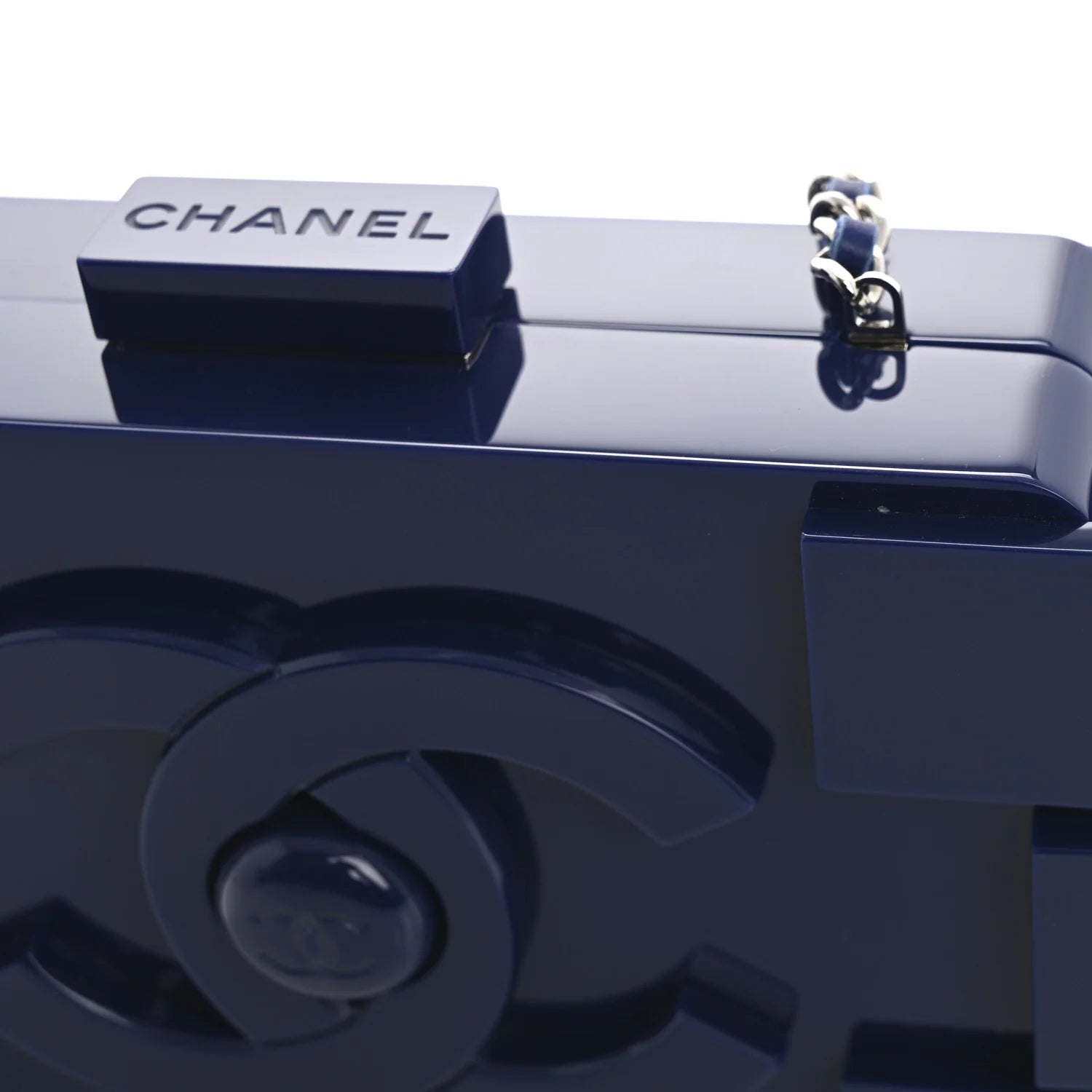 Plexiglass Boy Brick Lego Clutch Dark Blue