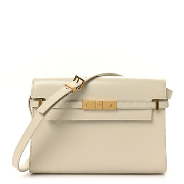 Smooth Calfskin Manhattan Shoulder Bag Crema Soft
