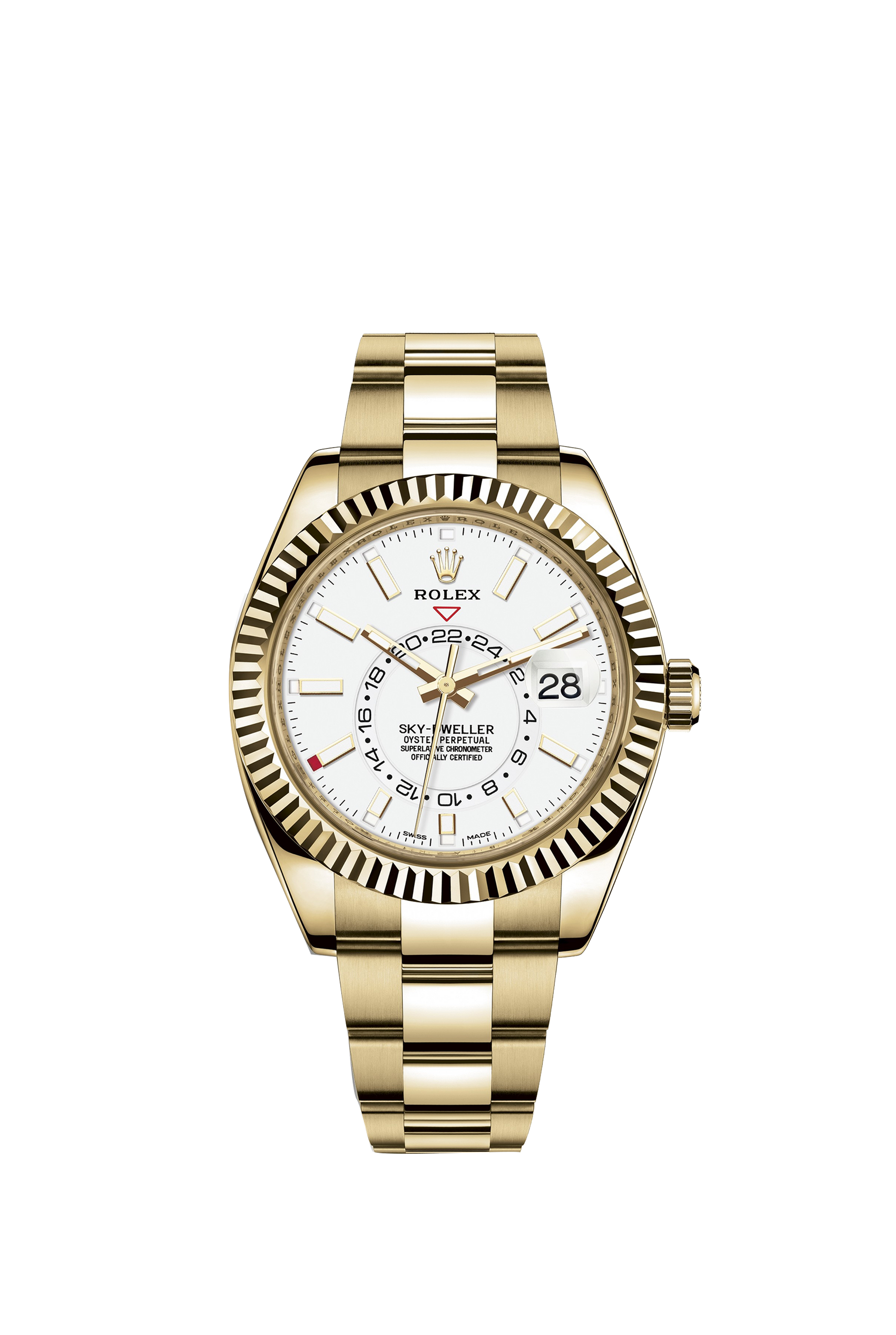 Sky-Dweller 42Mm, 18K Yellow Gold, Ref# 326938-0005