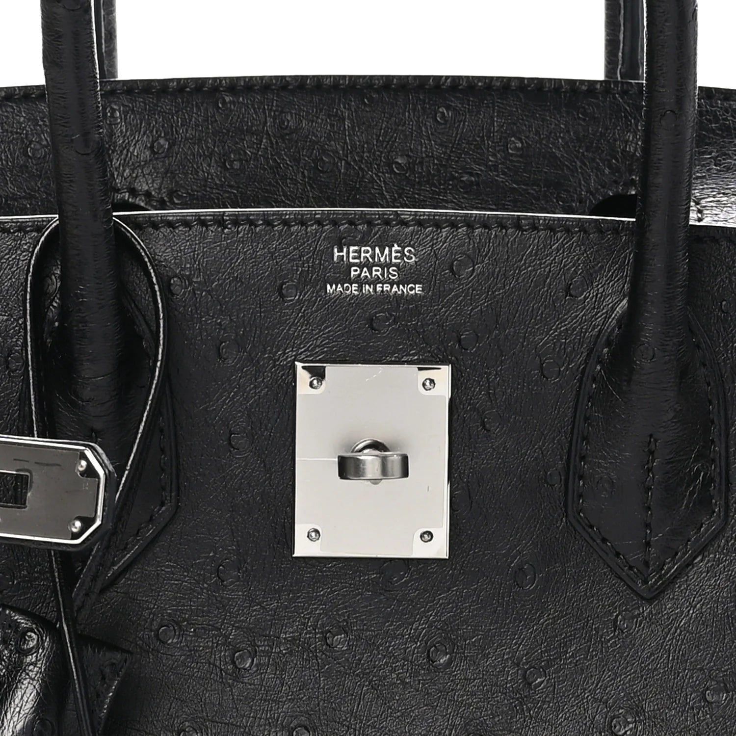 Ostrich Birkin 30 Black