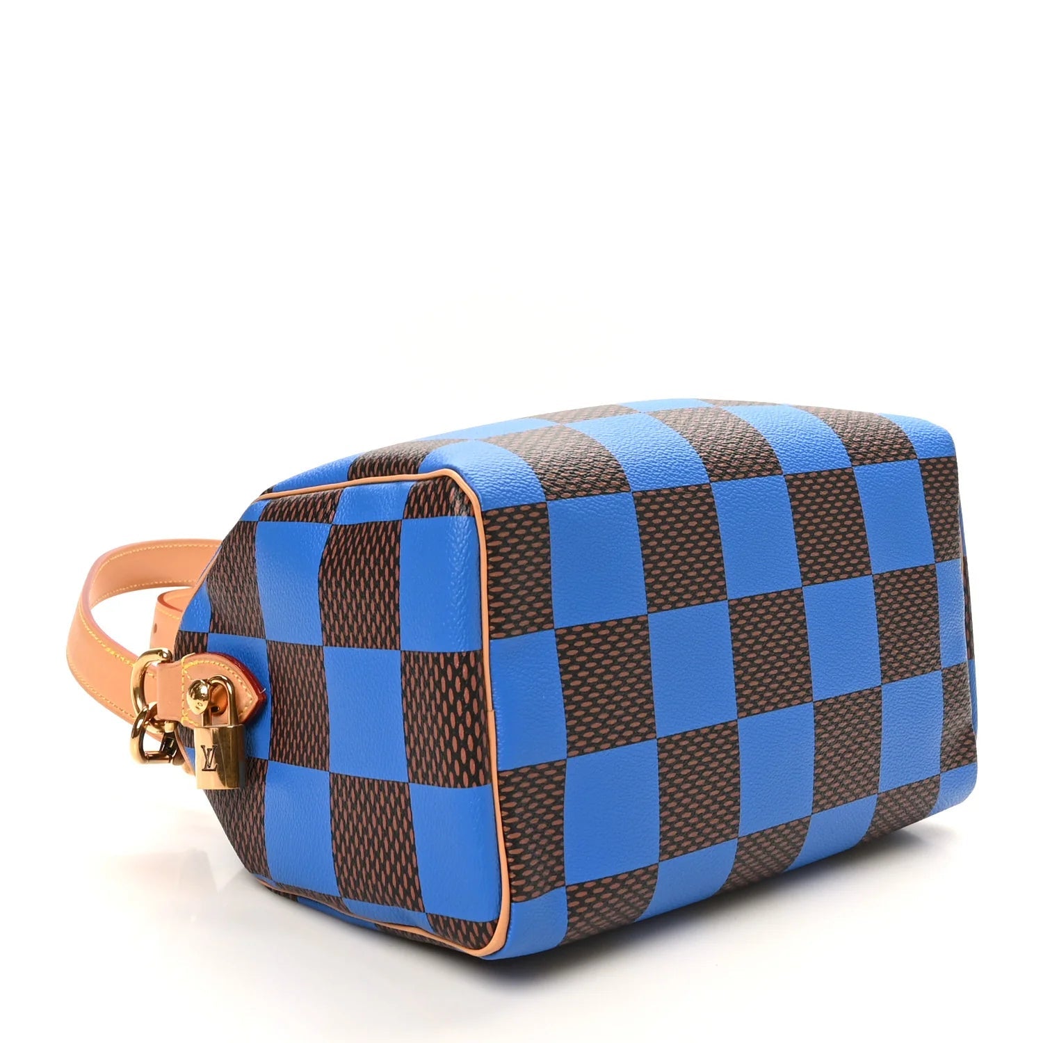 Damier Pop Speedy Bandouliere 25 Blue