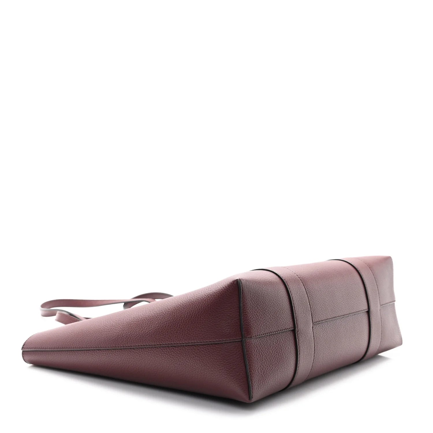 Small Classic Grain Bayswater Tote Burgundy Oxford Blue