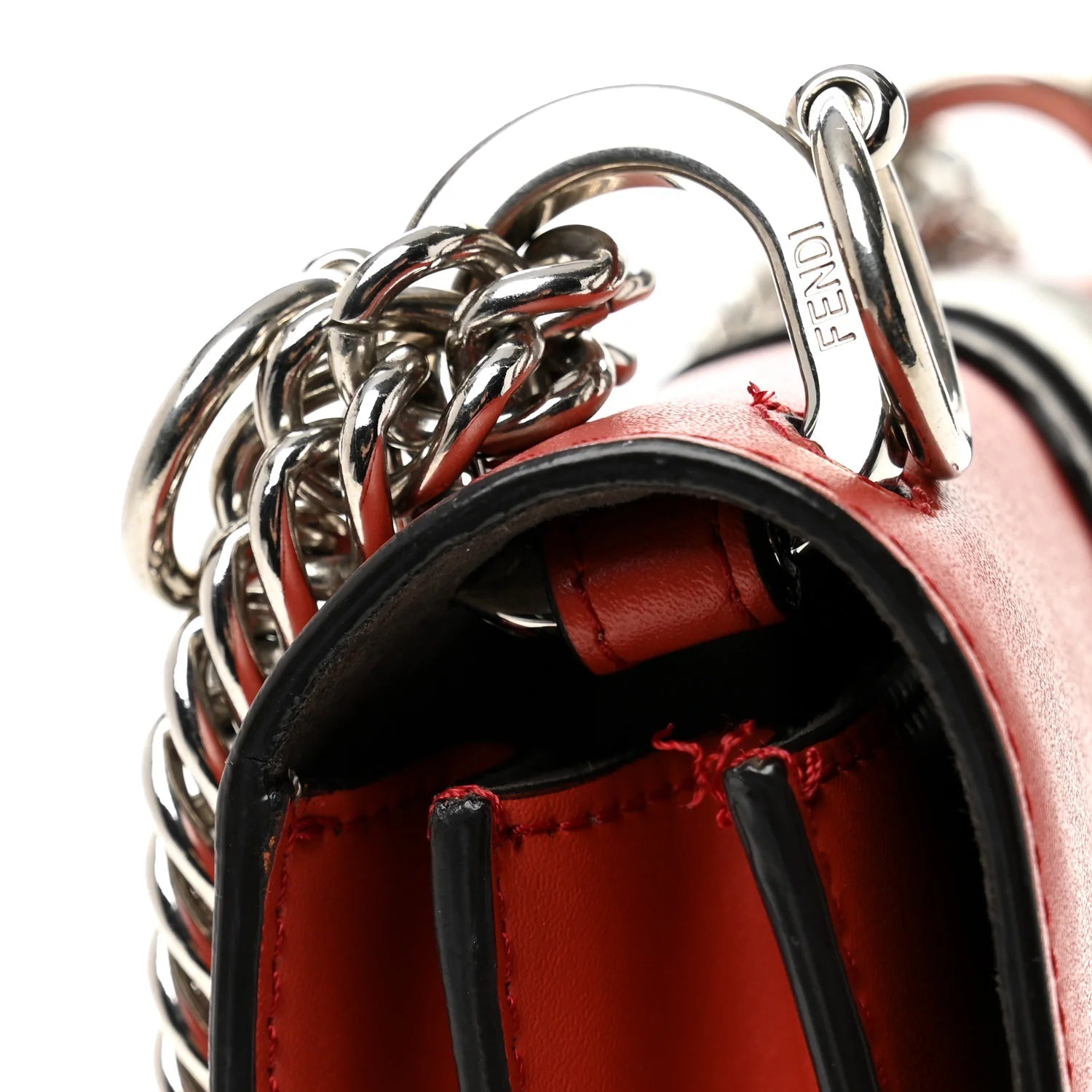 Vitello Liberty Lucido Catalan Mirror Hypnoteyes Studded Small Kan I Shoulder Bag Bloody Mary Carbone Multicolor