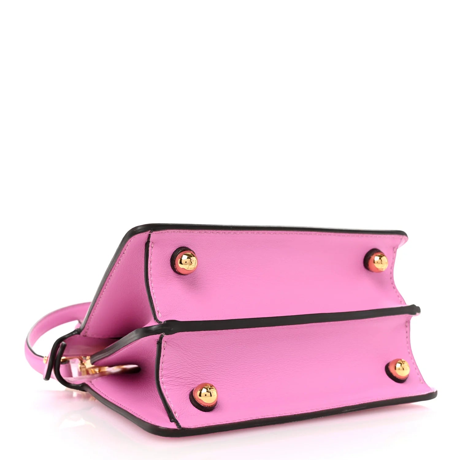 Shiny Nappa Petite Peekaboo I SEE U Satchel Rosa