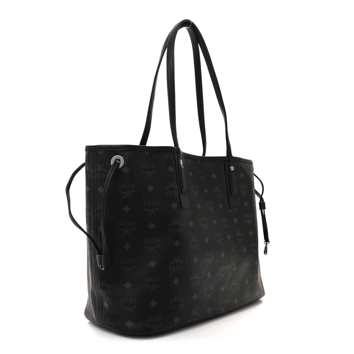 Visetos Medium Liz Reversible Shopper Tote Black