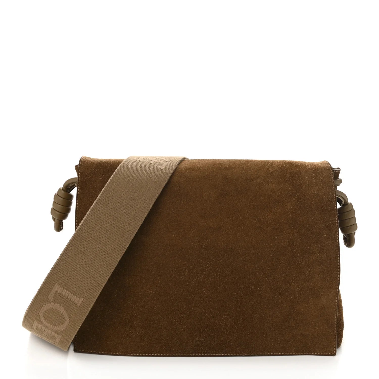 Suede Flamenco Satchel Tobacco