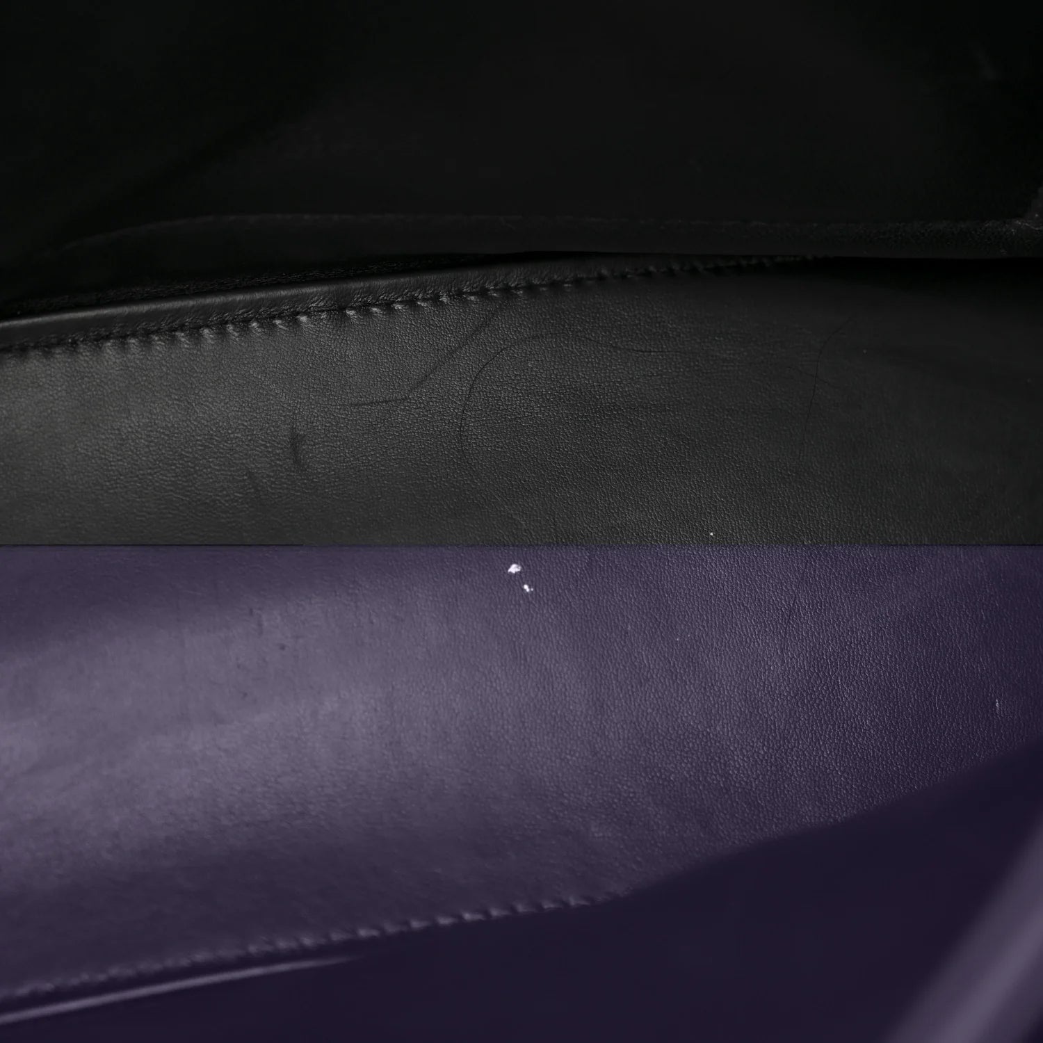 Crushed Calfskin Quilted Matte Black Hardware Large Crush Chain Bag Black