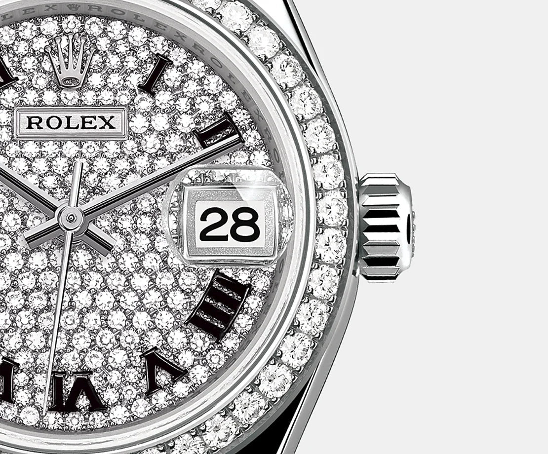 Lady-Datejust 28Mm, 18K White Gold, Ref# 279139Rbr-0014