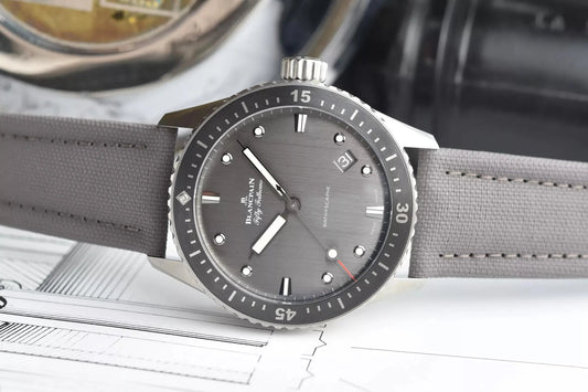 Unworn  Fifty Fathoms Bathyscaphe, Titanium and Ceramic, 43Mm, Ref# 5000-1210-G52A, Box and Papers