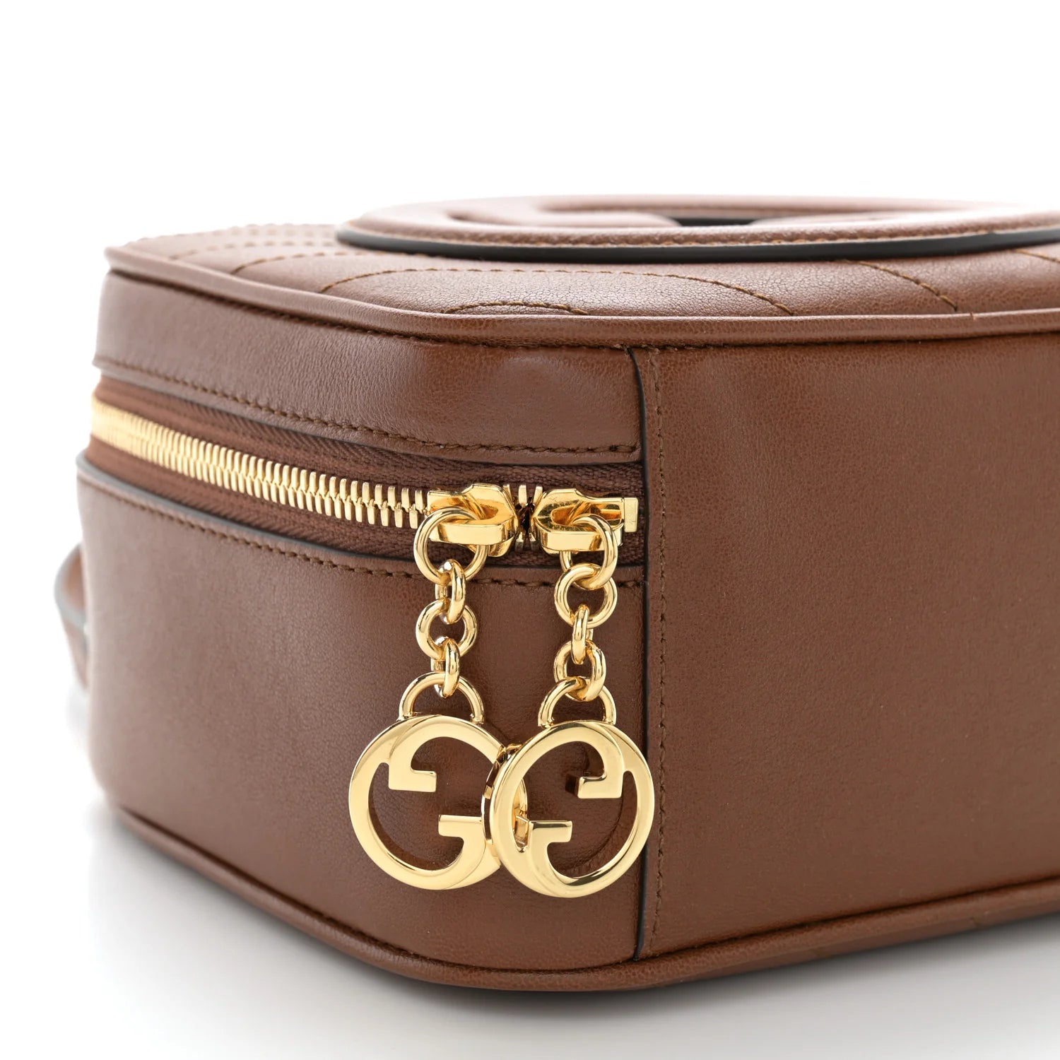 Sakai Be Green Calfskin Diagonal Stitched Blondie Top Handle Bag Cuir