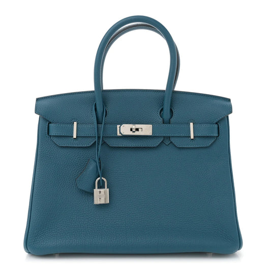 Togo Birkin 30 Bleu De Galice
