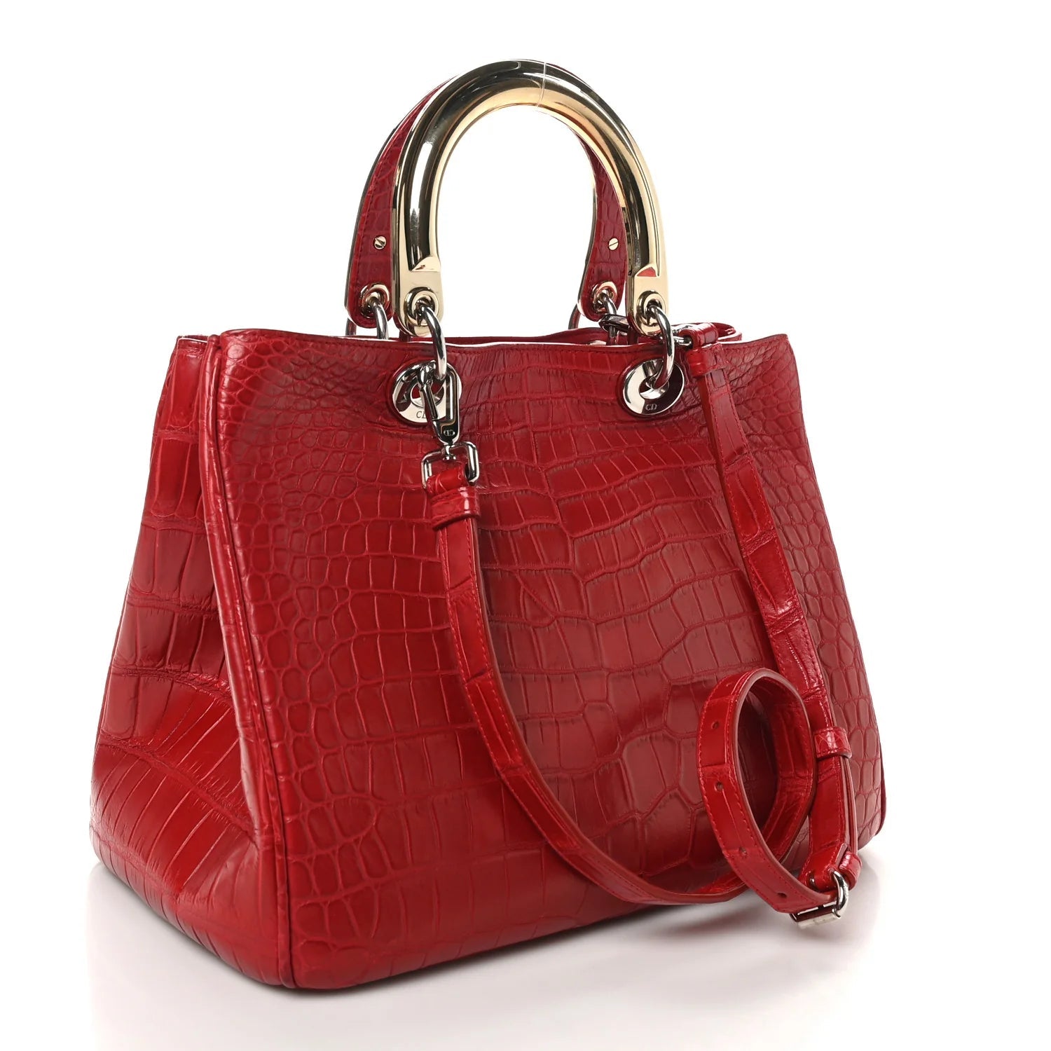 Crocodile Large Diorissimo Red