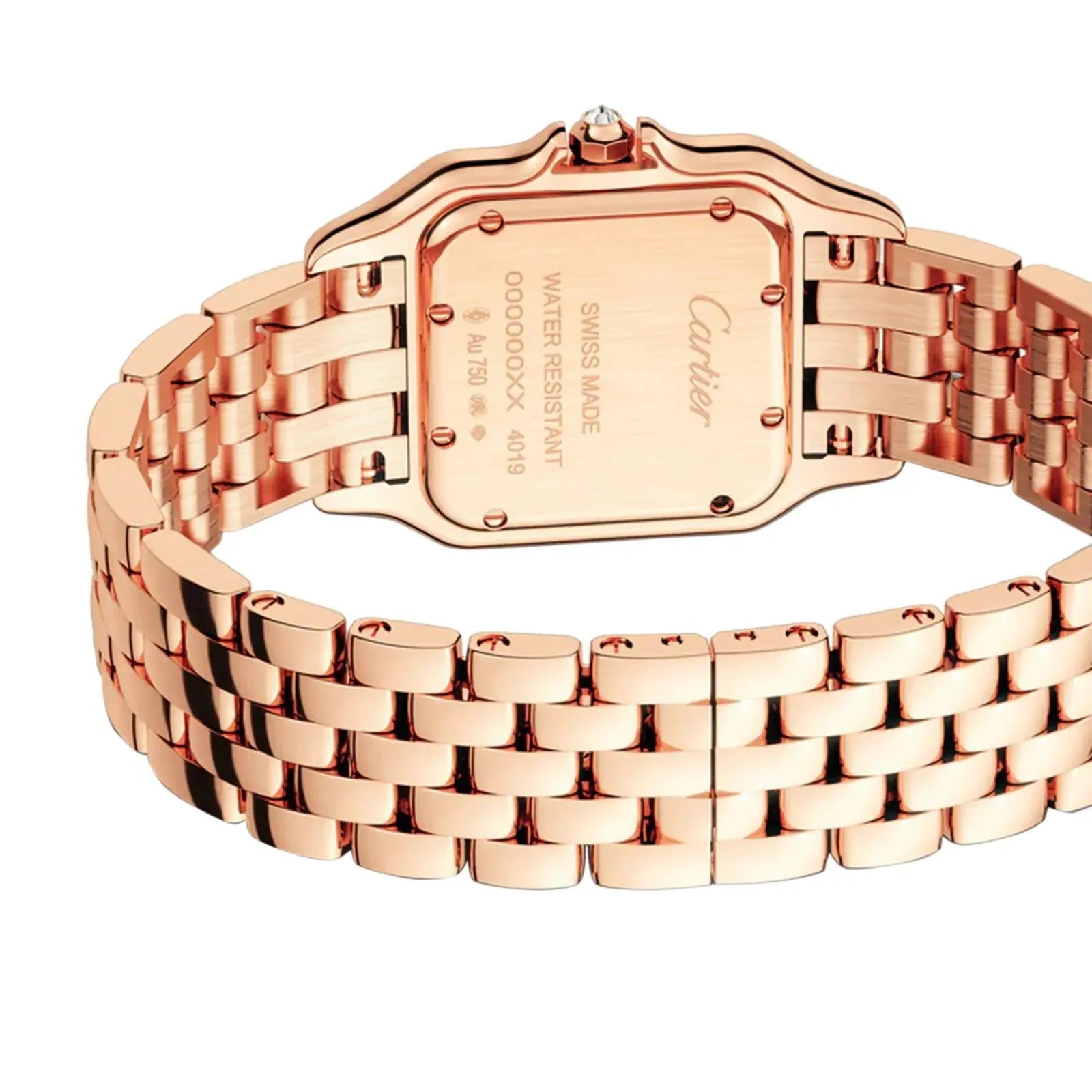 Unworn  Panthère De  Medium, 18K Rose Gold, Diamonds, 27Mm X 36Mm, Ref# WJPN0009, Box and Papers