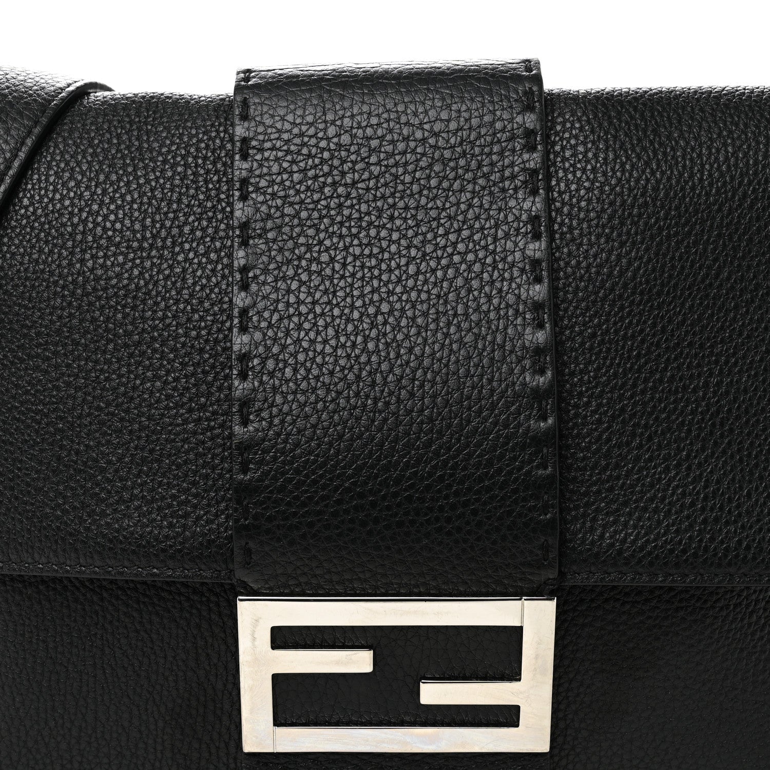 Cuoio Romano Selleria Large Convertible Baguette Black