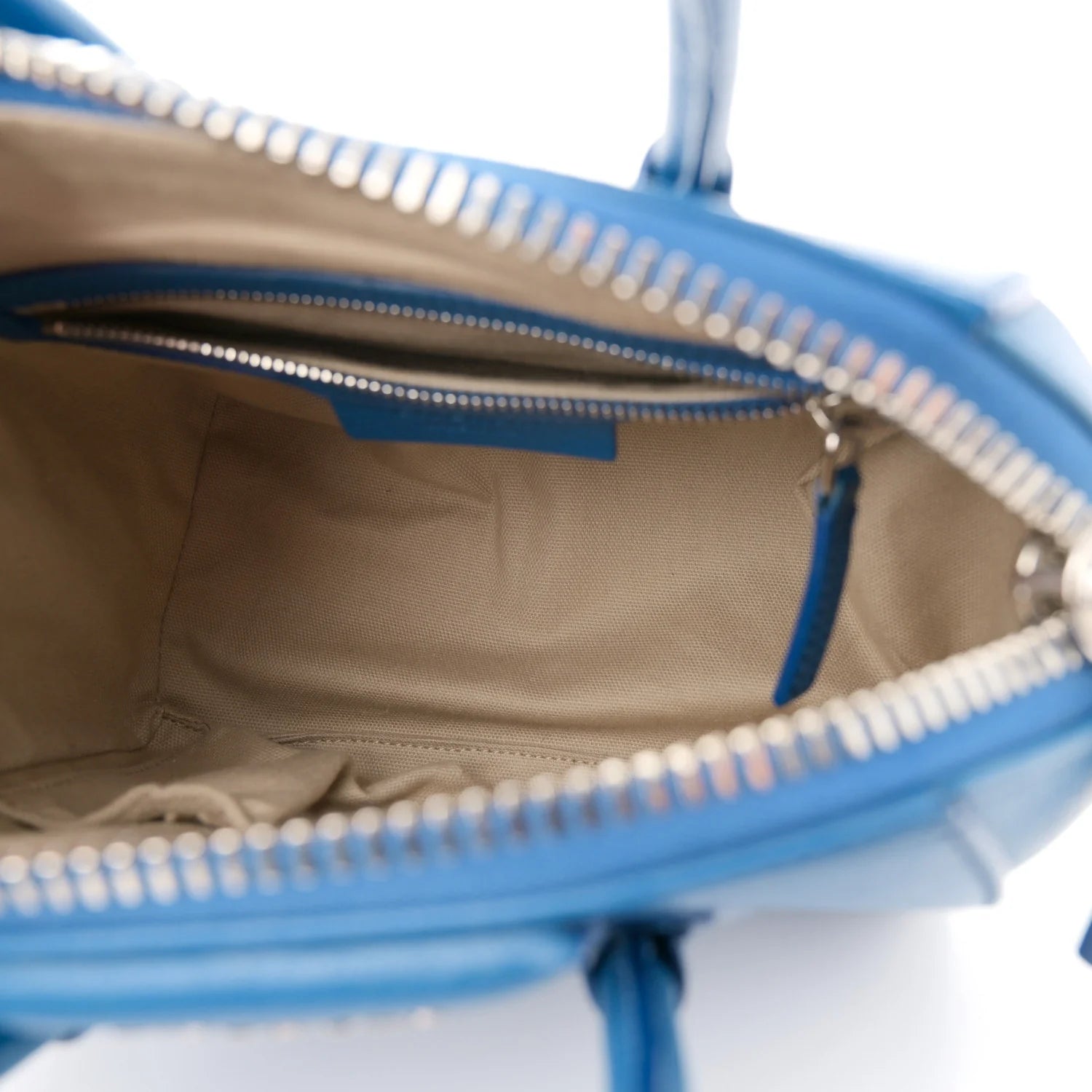 Sugar Goatskin Mini Antigona Persian Blue