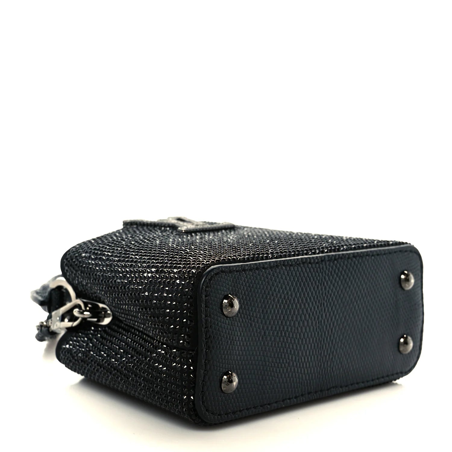 Swarovski Crystal Satin Lizard Nano Capucines Black