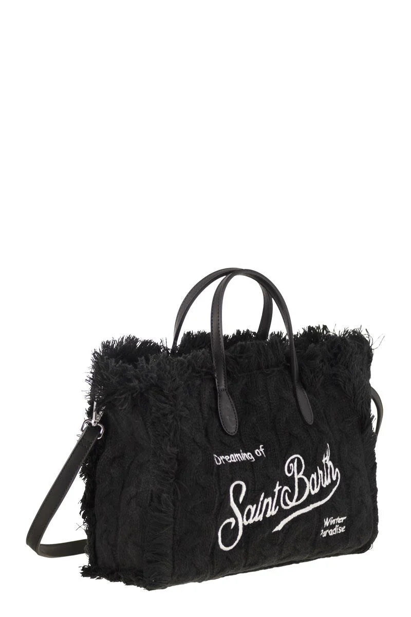 COLETTE - WOOL-EFFECT BAG with LOGO