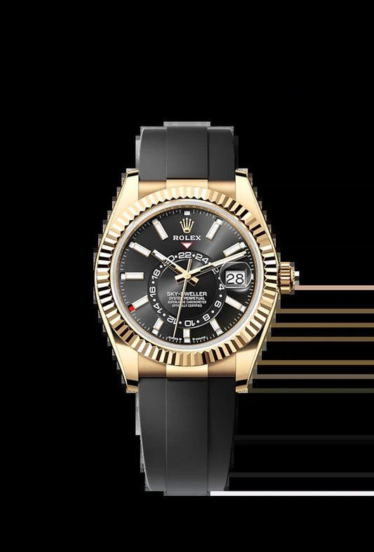 Sky-Dweller, 42Mm, 18K Yellow Gold, Ref# 336238-0002