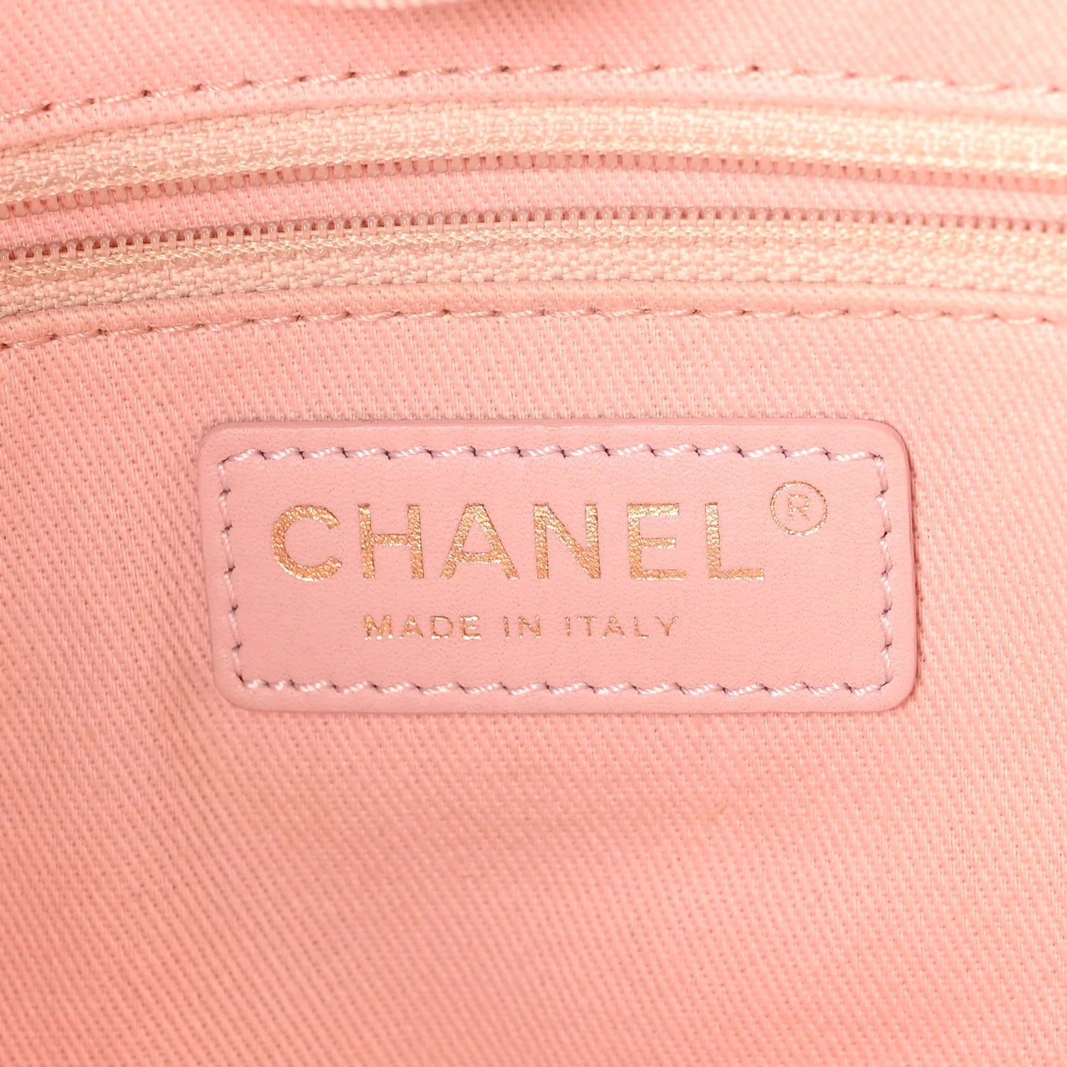 Straw Lurex Small Deauville Tote Pink