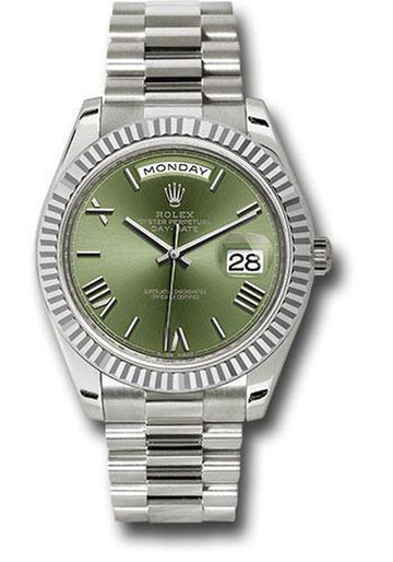 Rolex Day-Date 40 Watch 228239 Olive Roman