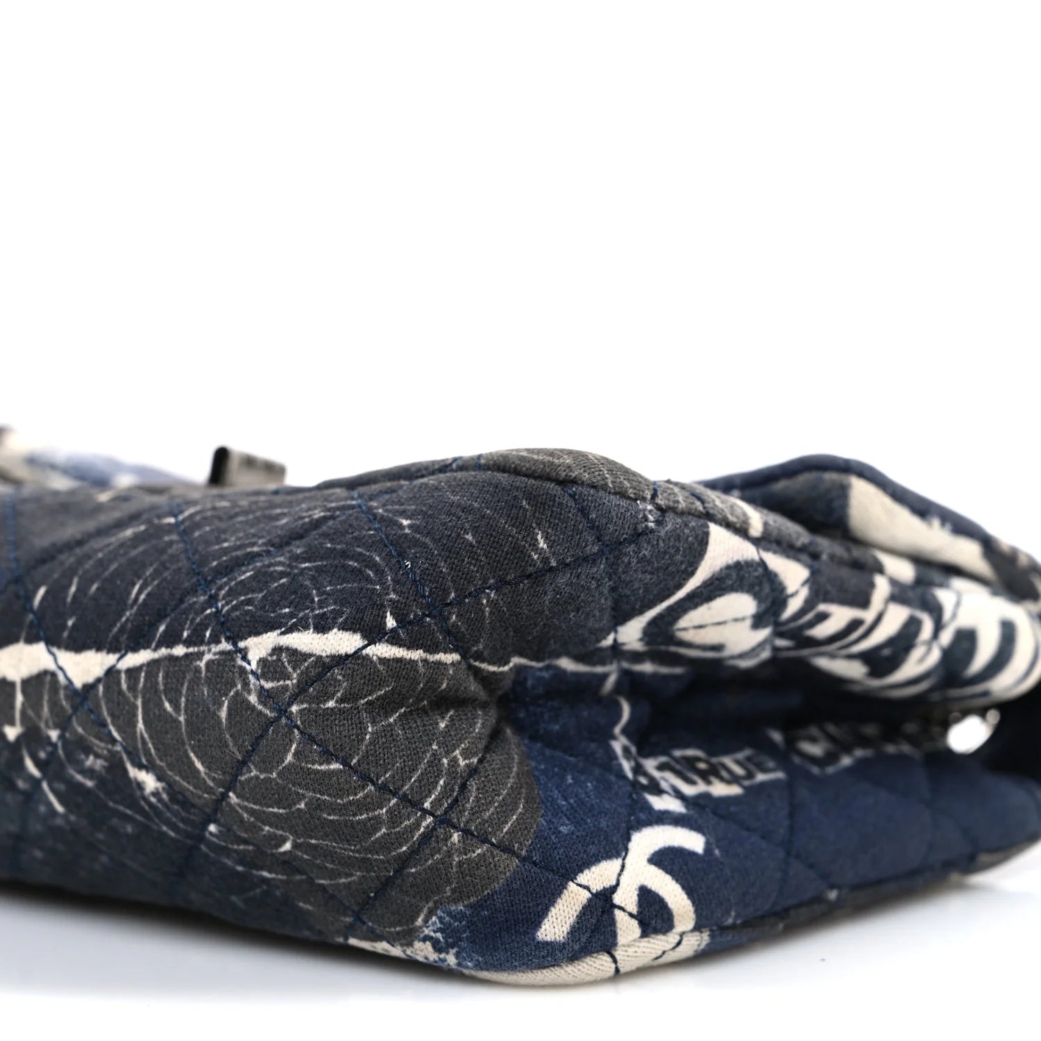 Jersey Quilted Camellia 2.55 Reissue Mini Flap Black White