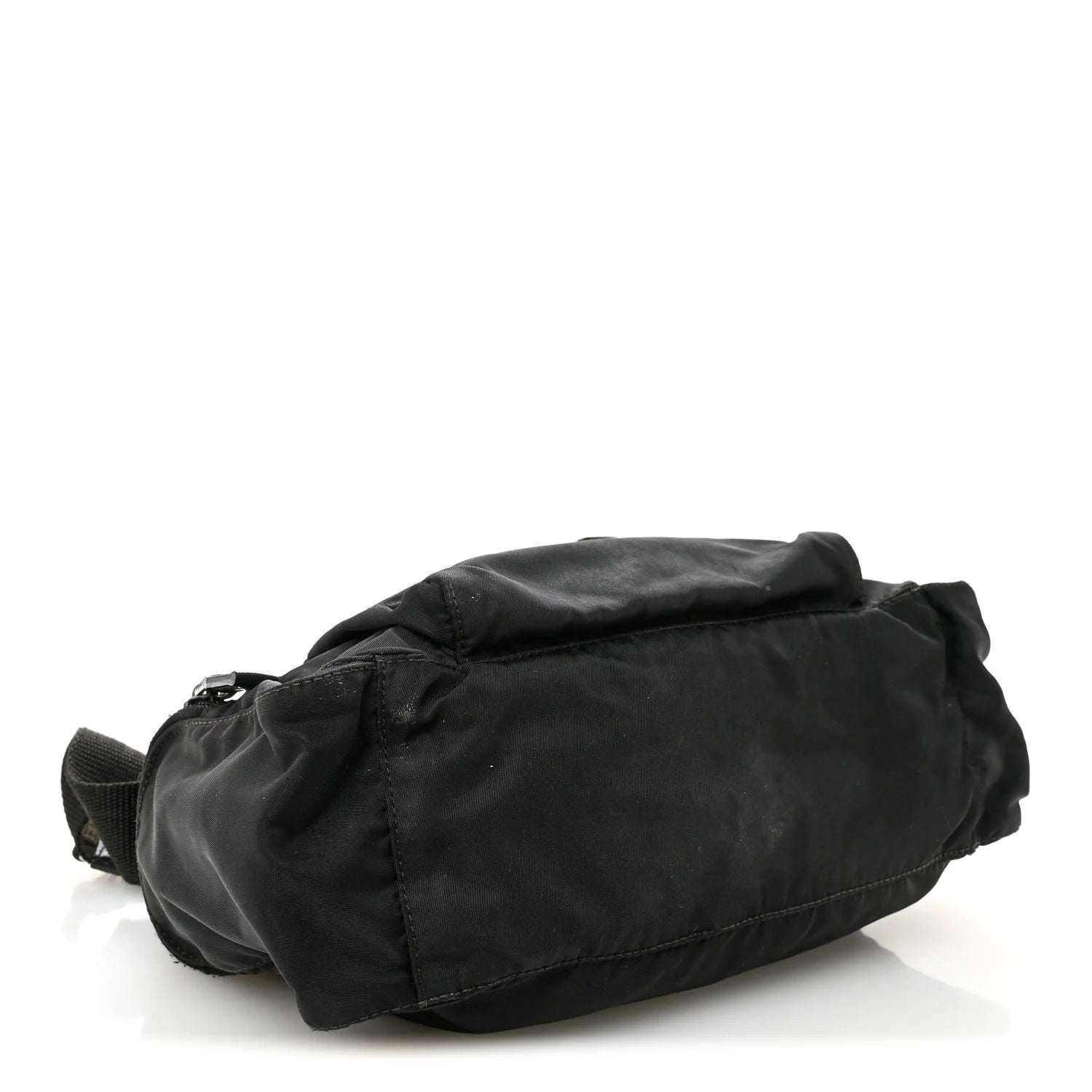 Tessuto Nylon Saffiano Small Vela Messenger Black