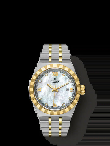 Royal, Stainless Steel and 18K Yellow Gold with Diamond-Set, 28Mm, Ref# M28303-0007