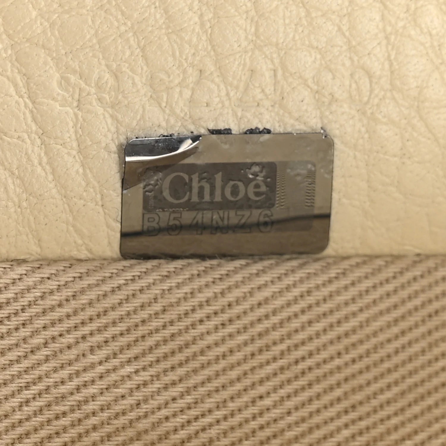 Suede Calfskin Mini Faye Backpack off White