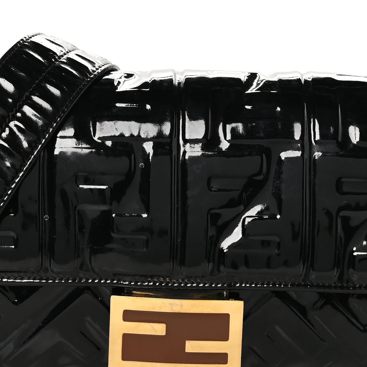 Patent FF 1974 Embossed Baguette Black