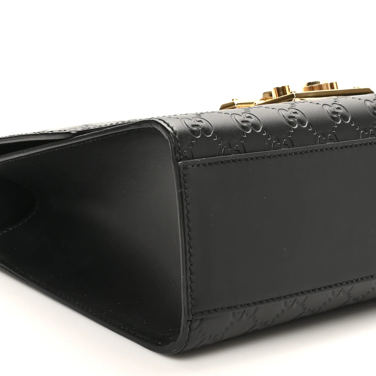 ssima Medium Padlock Shoulder Bag Black