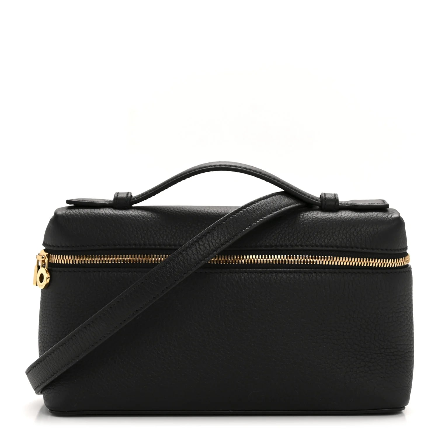 Grained Calfskin L19 Extra Pocket Pouch Black