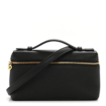 Grained Calfskin L19 Extra Pocket Pouch Black